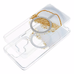MagSafe'iga ühilduv Golden ümbris Samsung S26, valge