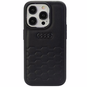 Audi GT чехол из синтетической кожи для iPhone 15 Pro Max - чёрный