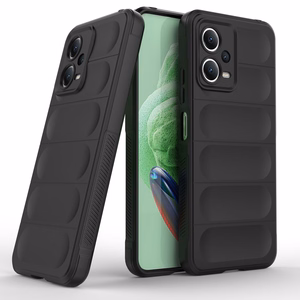 Magic Shield Case для Xiaomi Redmi Note 12 5G / Poco X5 5G гибкая броневая крышка чёрный