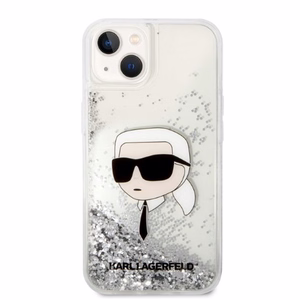 Karl Lagerfeld KLHCP14MLNKHCH iPhone 14 Plus 6.7" hõbedane/hõbedane hardcase Glitter Karl Head