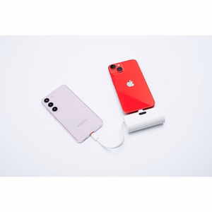 Внешний аккумулятор Forcell F-Energy Power Plug F5K3 PD 20W 5000 mAh со встроенным коннектором Lightning белый