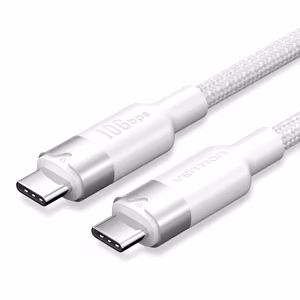 Vention USB 3.2 5A 10 Gb/s 1 m valge USB-C-st USB-C-le kaabel