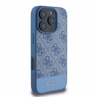 GUESS ümbris jaoks IPHONE 16 Pro Max GUHCP16XG4GLBL (4G PU Bottom Stripe) sinine
