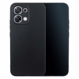Matt TPU-ümbris Oppo A6 Pro 5G mudelile, must