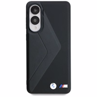 BMW Leather Oversized Stripes MagSafe ümbris jaoks Samsung Galaxy S25 Edge - must