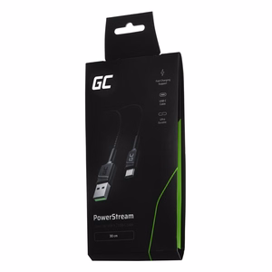 Green Cell KABGC25 USB-A–USB-C kaabel, 0.3 m, must