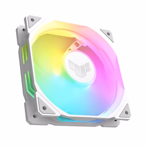 ASUS TUF Gaming TR120 ARGB Reverse 1-pack, white, computer case air cooler, 12 cm