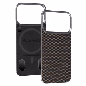 Liavec Carbon Layer Magsafe Aramid Fiber чехол для Iphone 17 Pro Max золотой