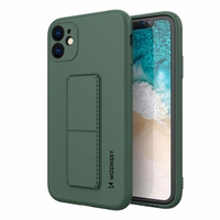 Wozinsky Kickstand Case silikoonist ümbris koos statiiviga Samsung Galaxy A72 4G tumeroheline