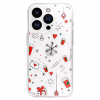 TEL PROTECT Christmas Clear Ümbris jaoks Iphone 15 Pro Max Design 3