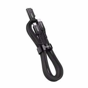 Cable 2in1 USB C to USB C / Mag3 Hoco 240W 1,8 m U142 black