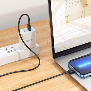 Кабель USB A to Lightning Hoco 2,4A 1 м X83 чёрный