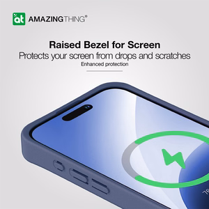 Amazing Thing Matte Pro Mag Ümbris 12FT IP156.1PMPBU jaoks Iphone 15 Pro tumesinine