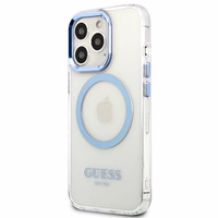 Guess GUHMP13LHTRMB iPhone 13 Pro / 13 6,1" sinine/sinine hard ümbris Metal Outline Magsafe