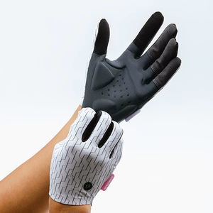 Rockbros sports gloves full spring-summer size M - white and black