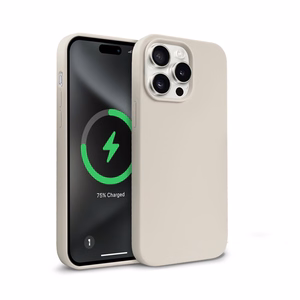 Crong Color Cover Magnetic MagSafe ümbris seadmele iPhone 15 Pro Max, kivibeež