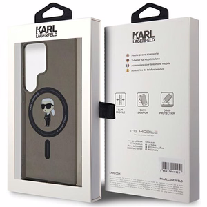Karl Lagerfeld IML Ikonik MagSafe Ümbris jaoks Samsung Galaxy S24 Ultra - must