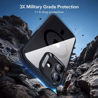 ESR Classic Hybrid MagSafe + Karastatud klaas Set jaoks iPhone 17 - Clear Must