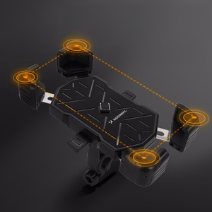 Wozinsky WUD-01B juhtraua telefonihoidja jalgrattale - must