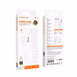 Headphones Borofone BM94 USB-C valge