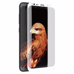 X-Doria Armour 3D Glass 9H karastatud ekraanikaitseklaas seadmele Samsung Galaxy S8+, valge servaga