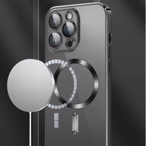 Wozinsky Electroplated Magsafe Ümbris jaoks Samsung Galaxy S24 FE - must