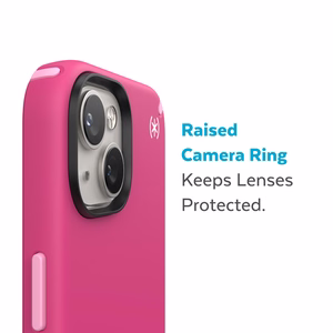 Speck Presidio2 Pro + MagSafe ümbris seadmele iPhone 15 Plus / 14 Plus, Microban mikroobivastase kaitsega, Digital Pink / Blossom Pink / White värvikombinatsioon