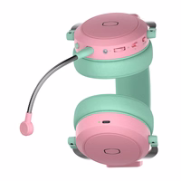 Jahutaja Master CH351-MC mängu kõrvaklapid (roheline-roosa)