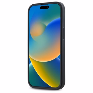 DKNY Quilted Stack Logo iPhone 14 Ümbris - Must