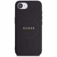 Guess PU Grained Classic Logo ümbris with MagSafe jaoks iPhone 16e - must