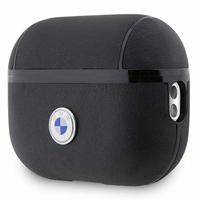 BMW BMAP2SSLBK AirPods Pro 2 (2022/2023) cover must/must Geniune Leather hõbedane Logo