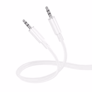 Borofone Kaabel AUX BL21 Lemon - jack 3,5mm to jack 3,5mm - 1 metre valge