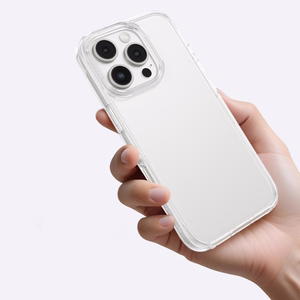 AmazingThing Minimal Ümbris jaoks iPhone 16 Pro Max Silicone Ümbris - Läbipaistev