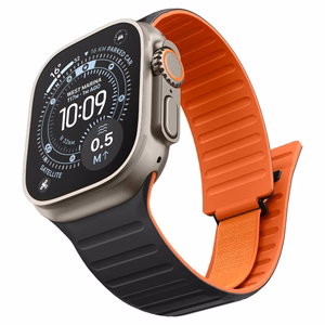 Spigen Athlex Air M rihm Apple Watch 44/45/46/49 mm jaoks, must ja oranž