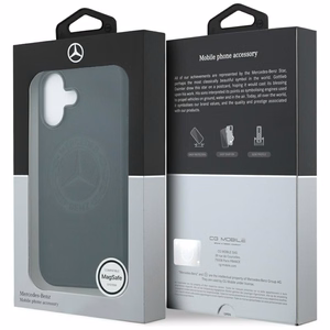 Mercedes Leather Vintage Logo MagSafe Ümbris jaoks iPhone 17 - Must