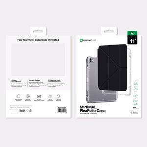 AmazingThing Minimal ümbris mudelile iPad Pro M5 11", must