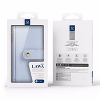 Dux Ducis Lawa iPhone 16e Leather Ümbris with Detachable Magnetic Wallet - Sinine