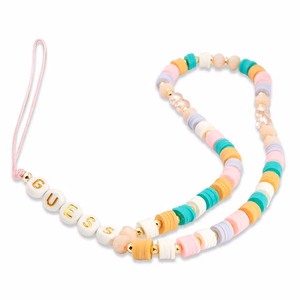 Guess ripats GUSTFLWP telefoni rihm roosa Heishi Beads