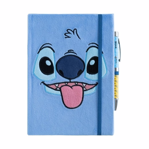Disney Stitch Tropical A5 märkmik plüüskaane ja projektorpliiatsiga