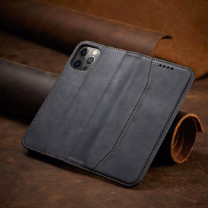 Magnet Fancy Case Case iPhone 12 Pro Max ümbris rahakott kaardihoidja must