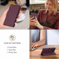 Tech-Protect Wallet Ümbris jaoks Samsung Galaxy A26 5G / A17 4G / 5G - Burgundy