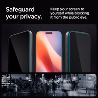 Spigen Glas.tR EZ Fit Privacy Karastatud klaas jaoks iPhone 16 Pro / 17 / 17 Pro - 2 pcs.