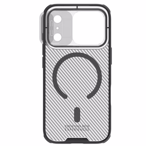 Nillkin CamShield Pro MagSafe Compatible Ümbris jaoks iPhone 17 Pro Max - Läbipaistev Must