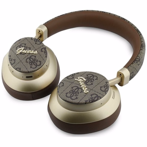 Juhtmevabad kõrvaklapid Guess ENC 4G Gold Script Metal, pruunid