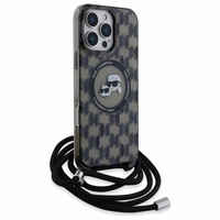 Karl Lagerfeld IML Crossbody Monogram Karl & Choupette Head MagSafe Ümbris jaoks iPhone 16 Pro - must