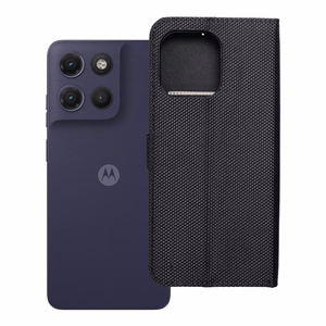 4Card RFID vargusvastane tehnilisest kangast klappümbris Motorola G17, must