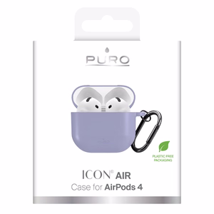 Puro Icon ümbris AirPods 4 jaoks - lilla