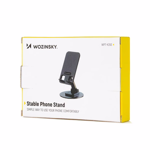 Wozinsky WPT-K393 Устойчивая подставка для телефона и планшета — чёрный
