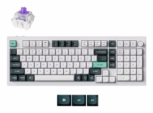 Juhtmevaba klaviatuur KEYCHRON Q5 HE RGB Shell White Q5H-P1