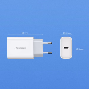 Ugreen USB laadija Power Delivery 3.0 Quick Charge 4.0+ 20W 3A valge (60450)